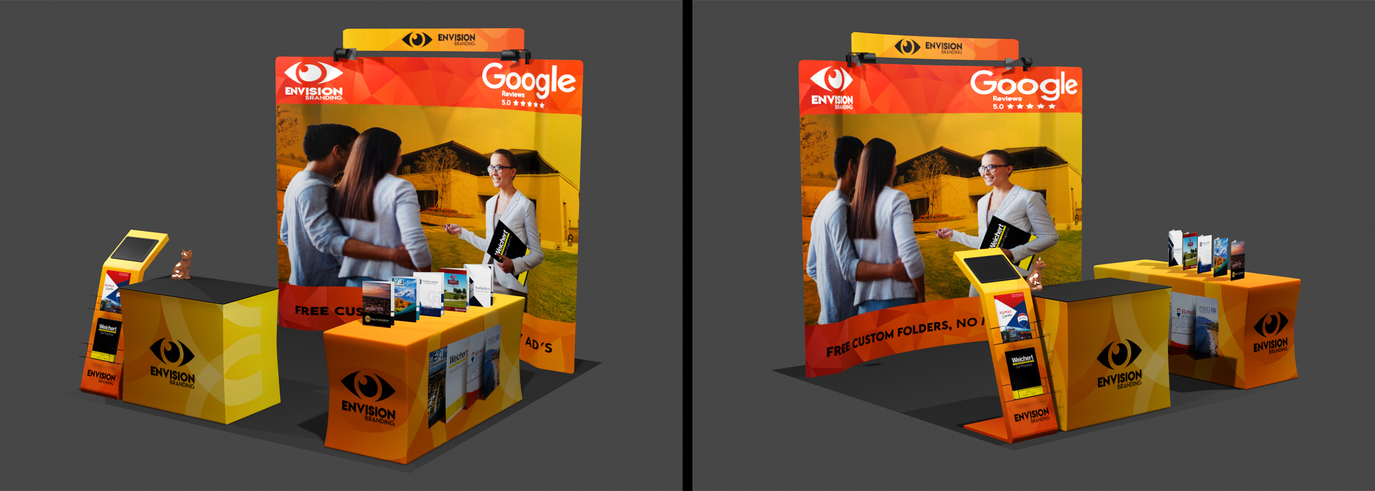 selected folder heavy booth design