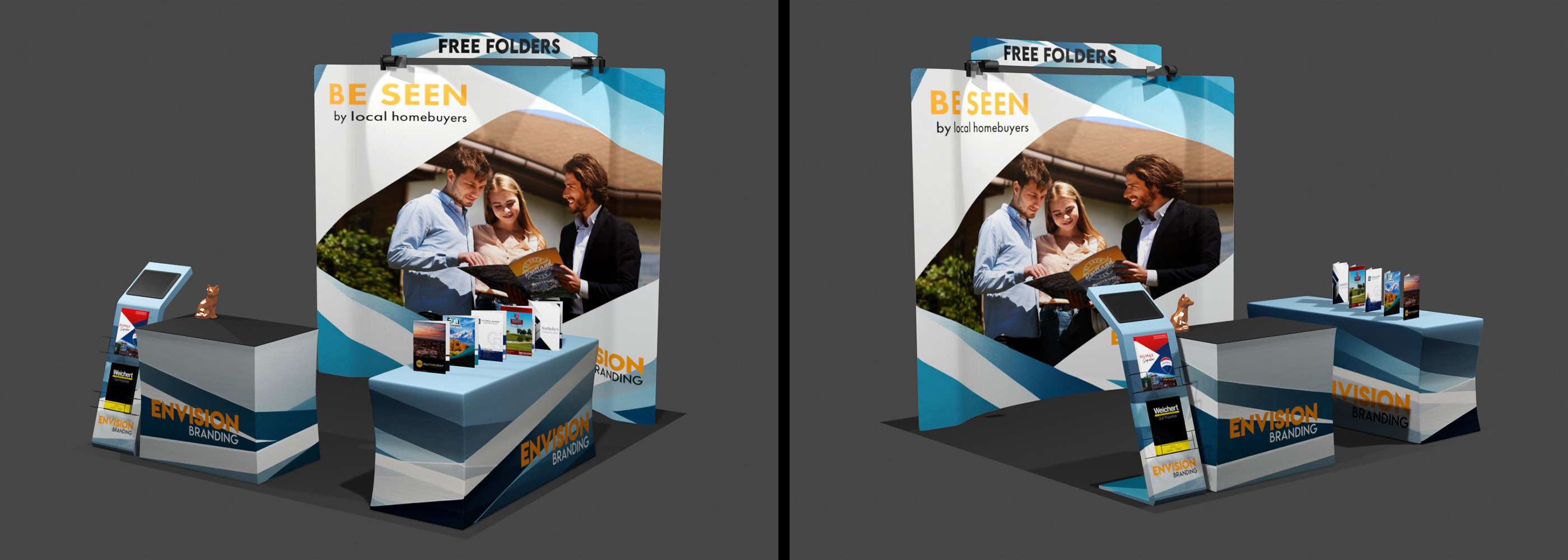 branding heavy booth design