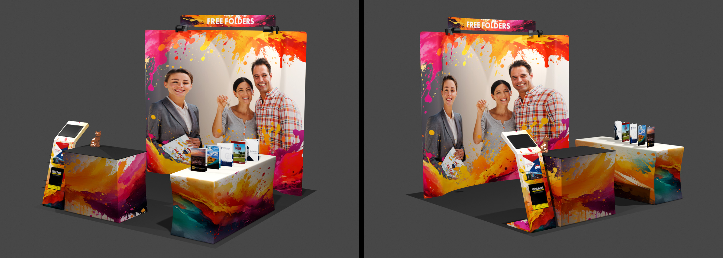 colorful booth design